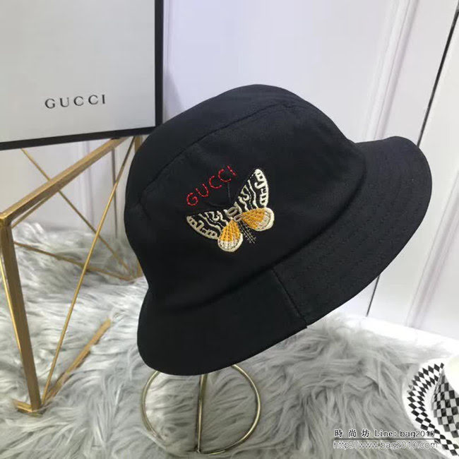 GUCCI古馳 專櫃同步 新品經典 隨意折疊漁夫帽 LLWJ6868